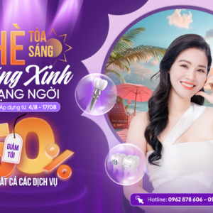 Hề toả sáng răng xinh rặng ngời